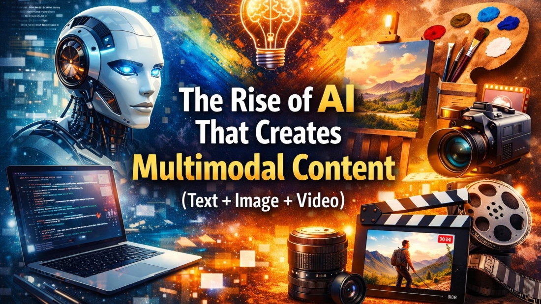 The rise of AI that creates multimodal content (text + image + video).