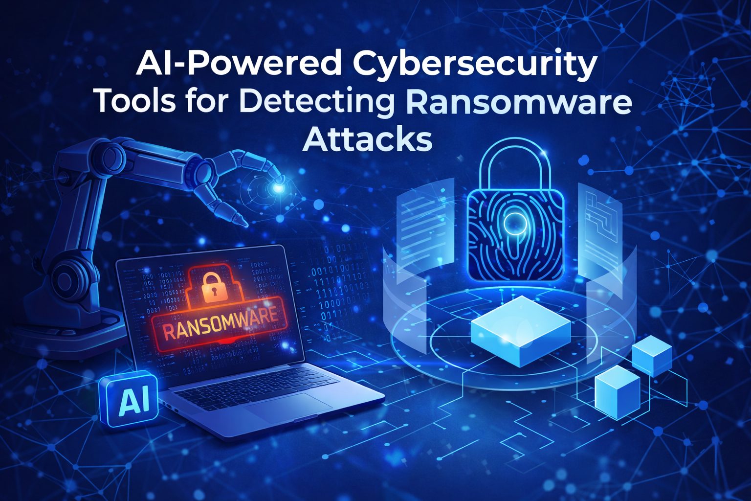 AI-powered cybersecurity tools for detecting ransomware attacks