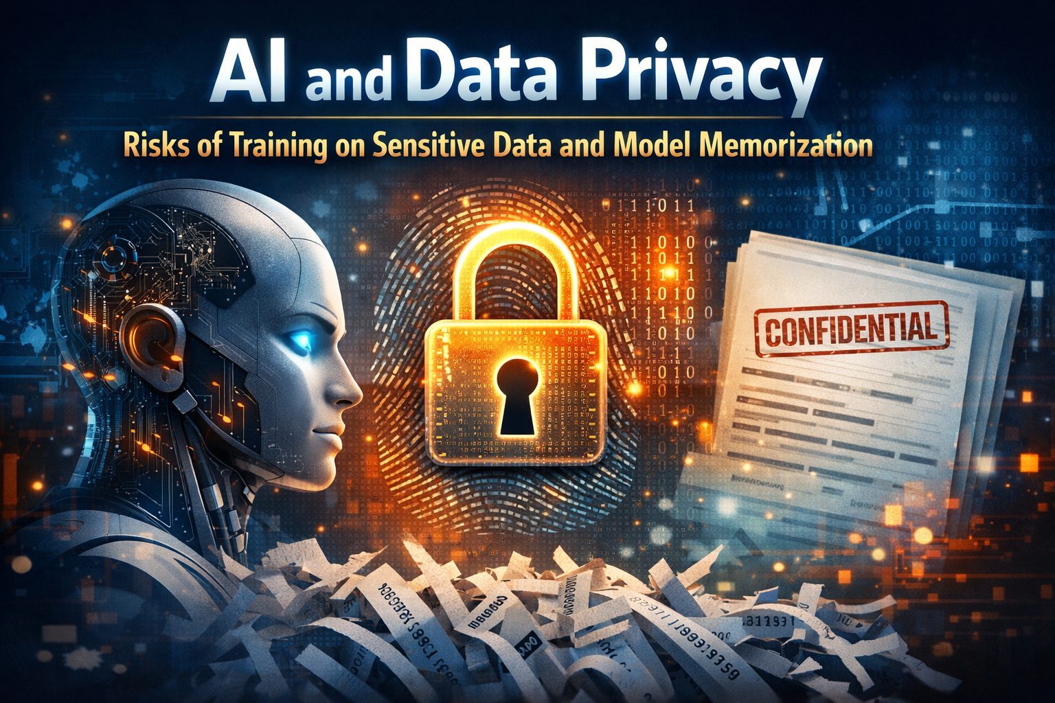 Risks of training on sensitive data and model memorization.