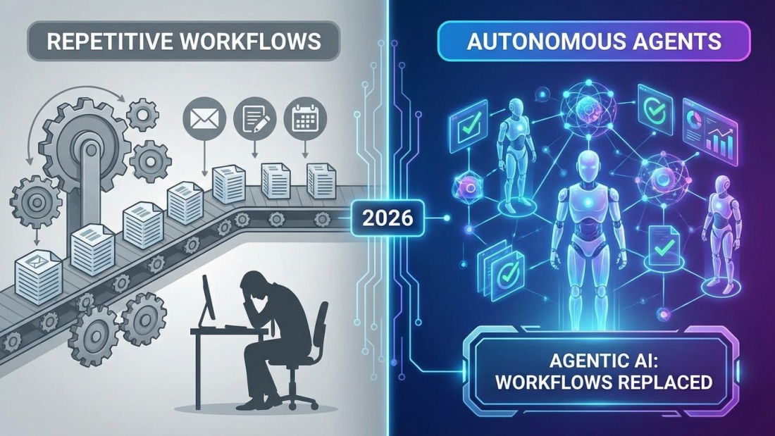 Agentic AI in 2026: How autonomous agents are replacing repetitive workflows