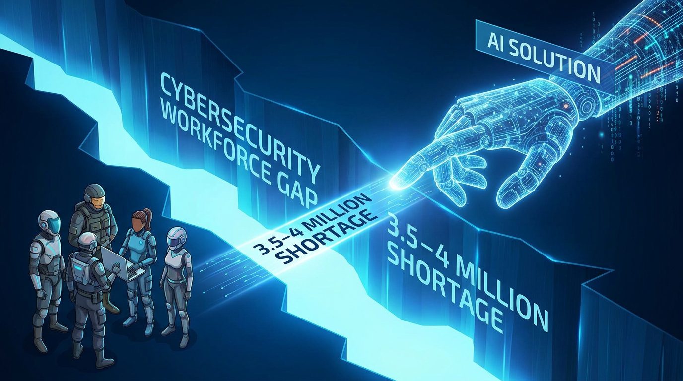 AI to Close the Cybersecurity Workforce Gap The cybersecurity industry faces a critical shortage of 3.5 to 4 million professionals globally
